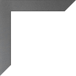 Individueller Bilderrahmen Modell Monaco Farbe Grau Schlicht