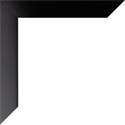 Individueller Bilderrahmen Modell Monaco Farbe Schwarz Hochglanz