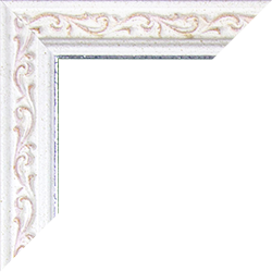 Individueller Bilderrahmen Modell Venedig in der Farbe Weiß Rosé