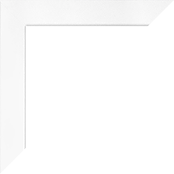 Individueller Bilderrahmen Modell Monaco Farbe Weiß Matt