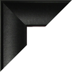 Individueller Bilderrahmen Sonderformat Modell Colorado Farbe Schwarz matt